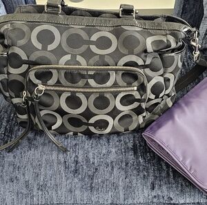 COACH Signature Large Diaper Bag w Original Baby Changing Pad
